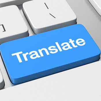 Teclado de ordenador con "Translate"